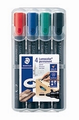 Staedtler Marker Lumocolor Perm round 2.0mm assortment (4)